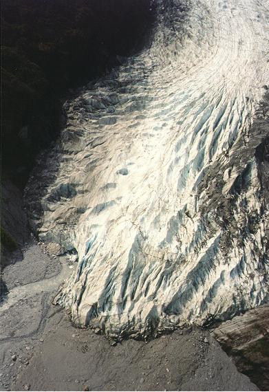 Gletscherzunge des Franz-Josef Gletscher