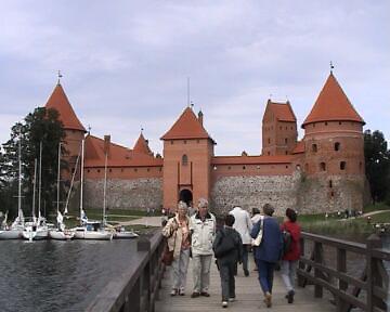 Wasserburg bei Trakai im Galve See